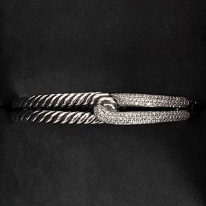 DAVID YURMAN Labyrinth Single-Loop Bracelet with Diamonds